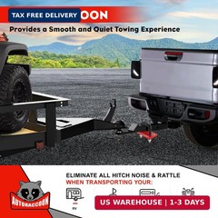 AUTORACCOON Hitch Tightener Anti-Rattle Clamp – Heavy Duty Hitch Stabilizer for