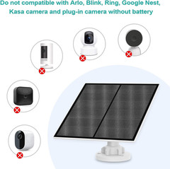 5W Solar Panel 2 Pack USB Micro USB USB-C Outdoor Rechargeable Battery