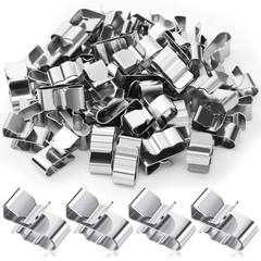 Trailer Frame Stainless Steel Wire Clips 50 Pcs 22.5mm Cable Ties for Trailers
