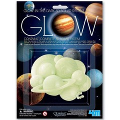 4M: Glow 3D Solar System – Glow-in-Dark Set, Ceiling Stick-Ons, Kids Room Decor