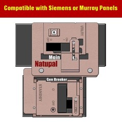 Generator Interlock Kit Compatible with Siemens and Murray, ECSBPK03 Mechanic…