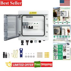 Solar Combiner Box 1 In 1 Out with 20A Fuse Circuit Breaker Surge Protector f…