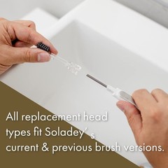 Soladey5 Ionic Solar Toothbrush White TiO2 Replacement Head