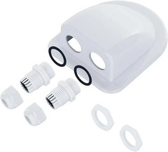 Solar Cable Entry Gland, Waterproof Solar Double Cable Connector Cover Solar Pho