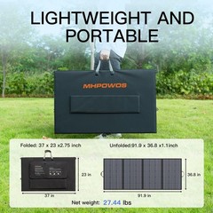 MHPOWOS Folding Solar Panel Camping for Bluetti AC180 Portable Power Station