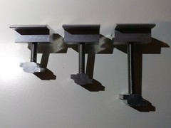 4 Pcs Mid Clamp Block Clenergy Aluminum Alloy Solar Panel 35 / 46 / 57 mm