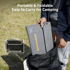 MHPOWOS 80W Folding USB Solar Panel Charger for Phone Power Bank Jackery Anker