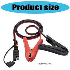 12V-24V 10A SAE to Crocodiles Clip Power Cord for Automotive Charging Cord