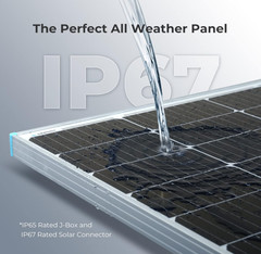 2PCS Solar Panels 100 Watt 12 Volt, High-Efficiency Monocrystalline PV Module…