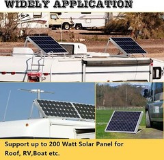 2PCS Solar Panel RV Tilt Mount Brackets Rooftop Flat Surface Adjustable Frame US