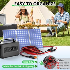 Solar to XT60i Extension Cable 10AWG 10FT XT60i Female to Male Connector for …