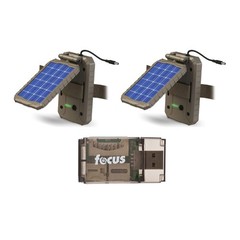 Lithium Solar Power Panel (2-Pack) with Card Reader Bundle (3 Items)