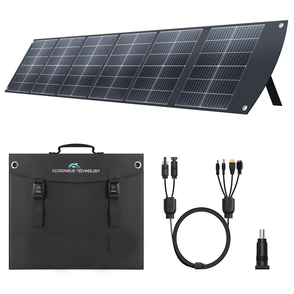 Ecosonique 200W Portable Foldable Solar Panel MC4 Output for Power Station | …