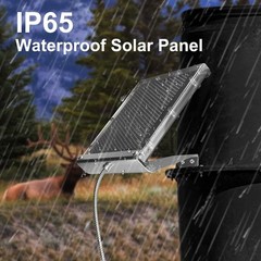 Fast Charging 12V Solar Panel for Deer Feeders – Waterproof & Adjustable Bracket