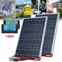 10 Watts Solar Panel Kits 100A 12V Battery Charger With Controller Caravan Boat