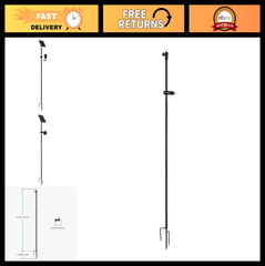 2-in-1 Ground Stake Mount for Outdoor Security Cameras & Solar Panels – Universa