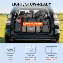 DOKIO 110w 18v Portable Foldable Solar Panel Kit (21x28inch, 5.9lb),Solar Con…