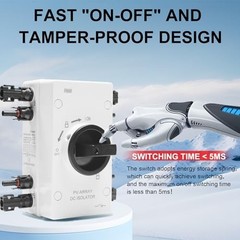 Solar PV DC Disconnect Switch 1000V 64A IP66 Waterproof Quick Disconnect