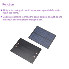 5 Pack 5V 1.3W 110mm x 80mm Mini Solar Panel Cell for DIY Electric Power Project