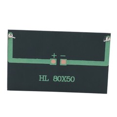2Pcs 2V 210mA Mini Solar Panel Polysilicon Solar Power Board 80x50mm for DIY