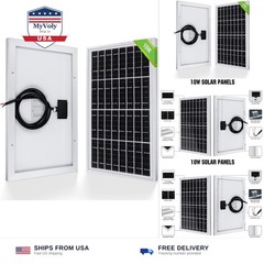 ECO-WORTHY 10W Solar Panel Battery Charger Portable for Charging 12V Battery …
