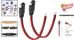 Flexible SAE Quick Disconnect Power Cable – 2PCS 10AWG Copper Extension Cables