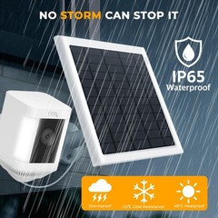 2-Pack 8W Solar Panel Charger for Ring Stick Up & Spotlight Cam, IP65 Waterproof