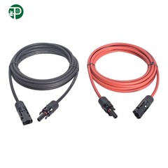 12 AWG 15 FT Black and Red Solar Panel Extension Tinned Cable Wire Connector