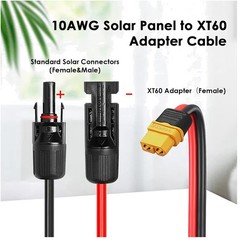Heavy Duty Solar Connector Cable 10AWG 50FT