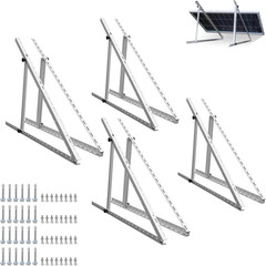 45″ Adjustable Solar Panel Tilt Mount Brackets with Foldable Tilt Legs 4 Sets US
