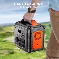 300W Portable Power Station 296Wh 80000mAh Solar Generator with Solar Panel