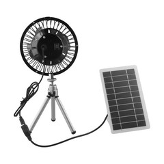 Solar Panel Powered Fan 10W Portable USB Fan Compact and Adjustable Stand