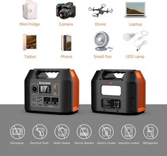 300W 296Wh Battery Bank with 110V Pure Sine Wave AC Outlet for Outdoors Camping