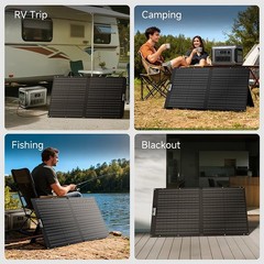 ALLPOWERS SP027 100W Portable Foldable Solar Panel For Outdoor Camping Van Trip