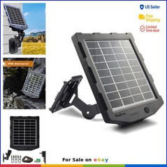 Solar Panel 12V 1A 6V 1.5A 2000mAh Battery Charger Kit for Trail Camera Outdoor