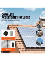 New PVC Coated Steel Solar Mesh 6x100ft Pest Barrier Durable Critter Guard Kit