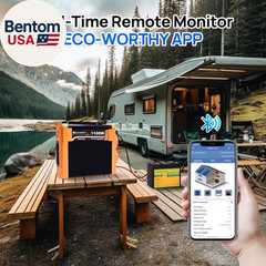 200 Watt 12V Complete Solar Panel Starter Kit for RV off Grid with Battery and I