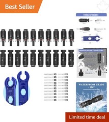 22 PCS Waterproof Solar Panel Connector Kit – Complete 10 Pairs for Installation