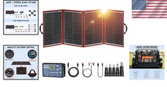 Compact 200W Solar Panel for 12V Batteries | Travel-Friendly