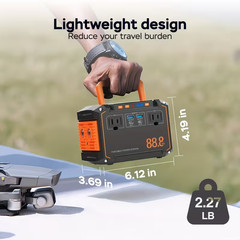 Portable Solar Generator 88.8Wh 24000mAh Power Station w/ AC USB DC Camping