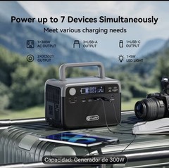 Estacion De Energia 300W Portatil Generador Solar Portable Power Station Acampar