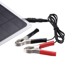 DC12V 10W Portable Solar Panel Car With USB Port For Travel Y0N5