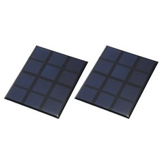 2Pcs 3V 1.2W 400mA Mini Solar Panels, Solar Photovoltaic Power Cells