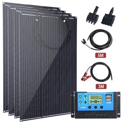 400W 18V Flexible Solar Panel Kit Mono Solar Charger RV Home Camping Off-Grid