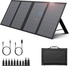 60W Foldable Solar Panel Charger with 18V DC Outlet for Portable Power Statio…