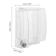 Lockable Outlet Cover – Clear Waterproof Socket Protector for 86 Type Outdoor