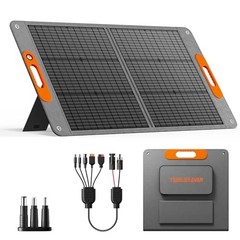 100W Portable Solar Panel for Power Station, 24% High Efficiency 100 Orange