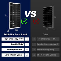 100W Solar Battery Charger Solar Battery Maintainer + Smart 10A MPPT Charge Cont