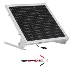 20W 12V Solar Trickle Charger with MPPT, Adjustable Mount, IP65 for Car Boat RV