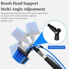 20FT Solar Panel Cleaning Kit with Telescopic Pole & Soap Dispenser, Water Fed S